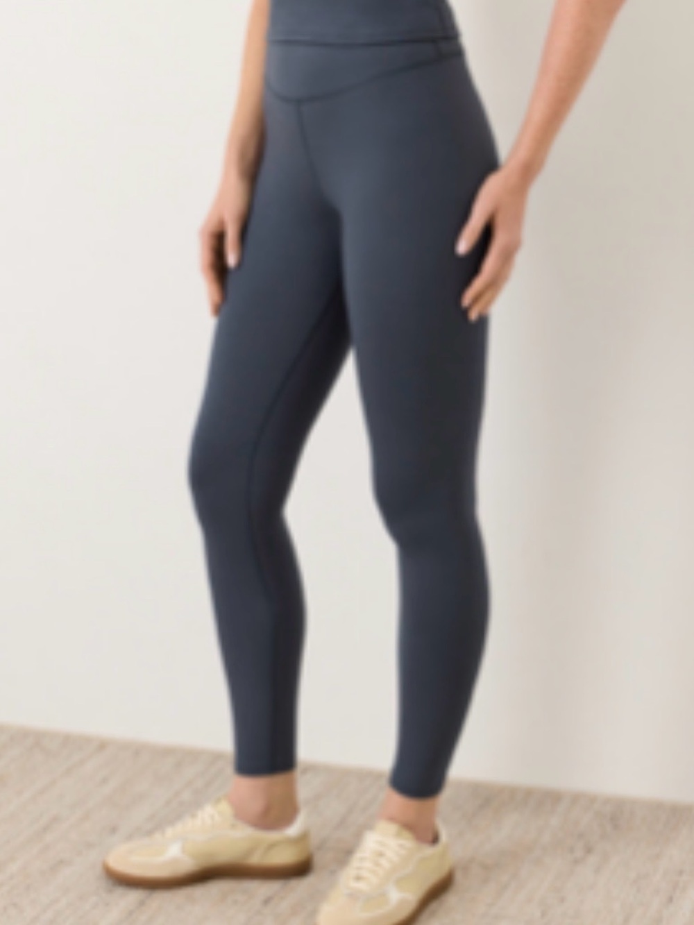Pact Women's Steel Blue On The Go-To Legging Small Organic Cotton